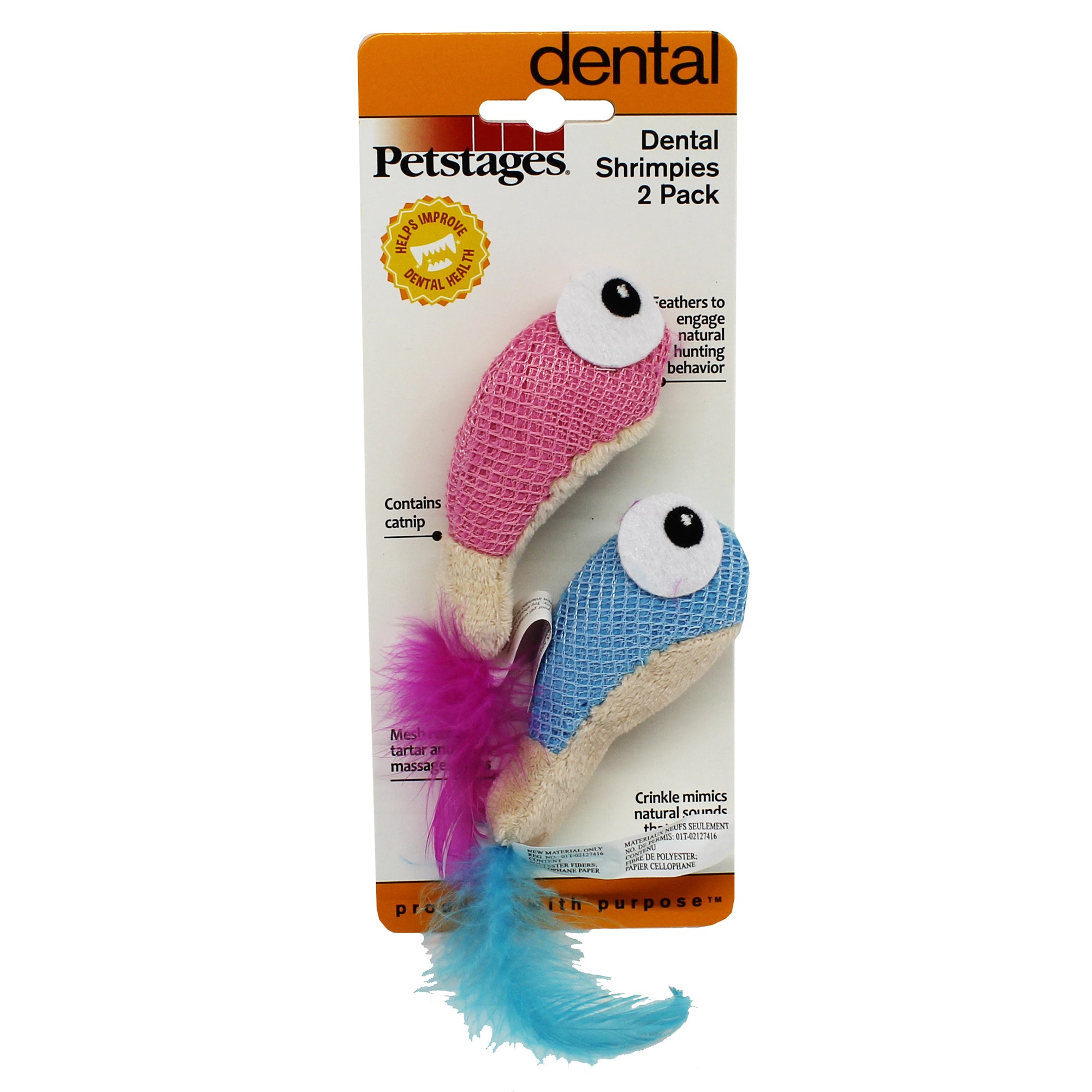 Katzenspielzeug Petstages Dental Shrimpies